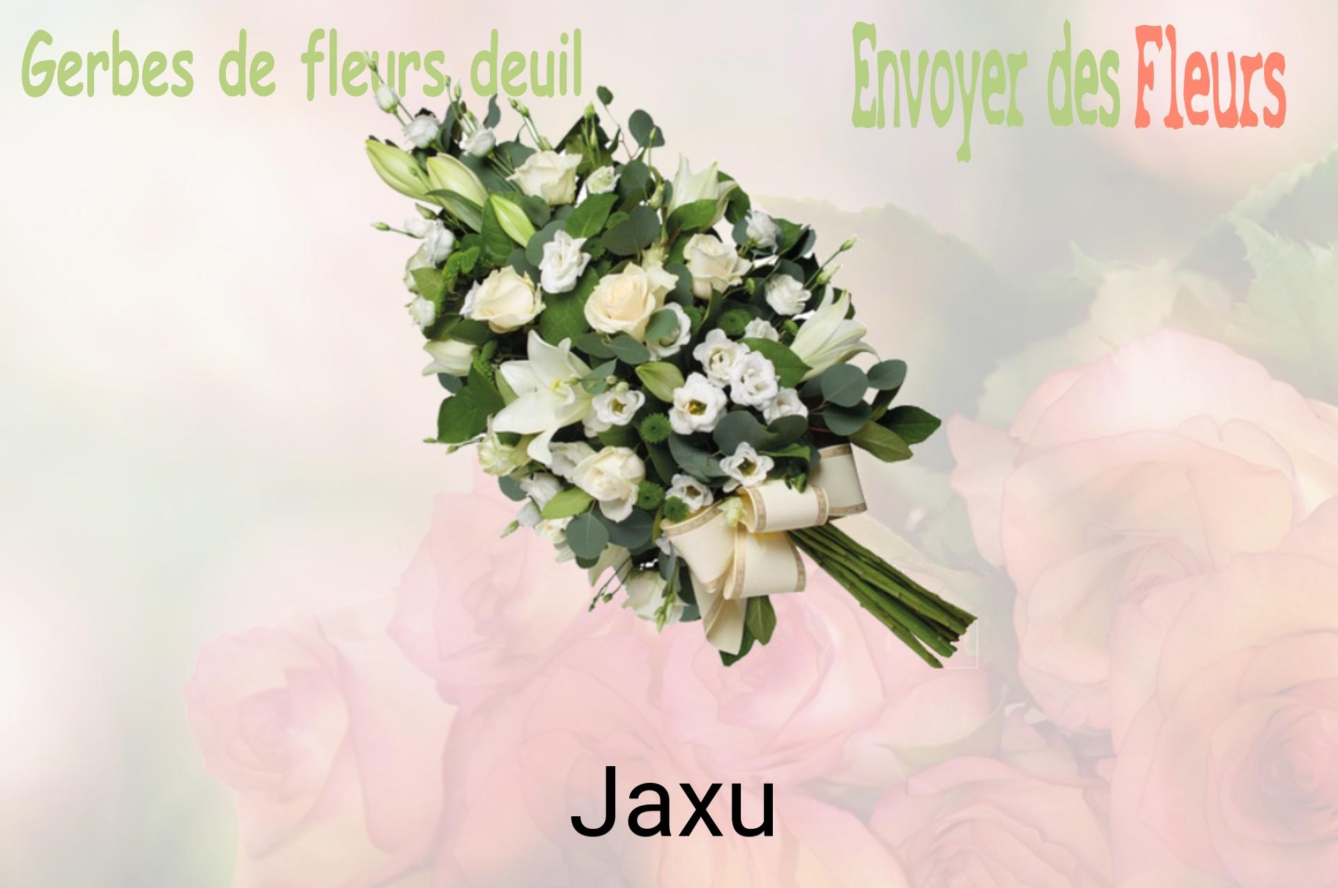 Gerbe de fleurs de deuil livrée à Jaxu